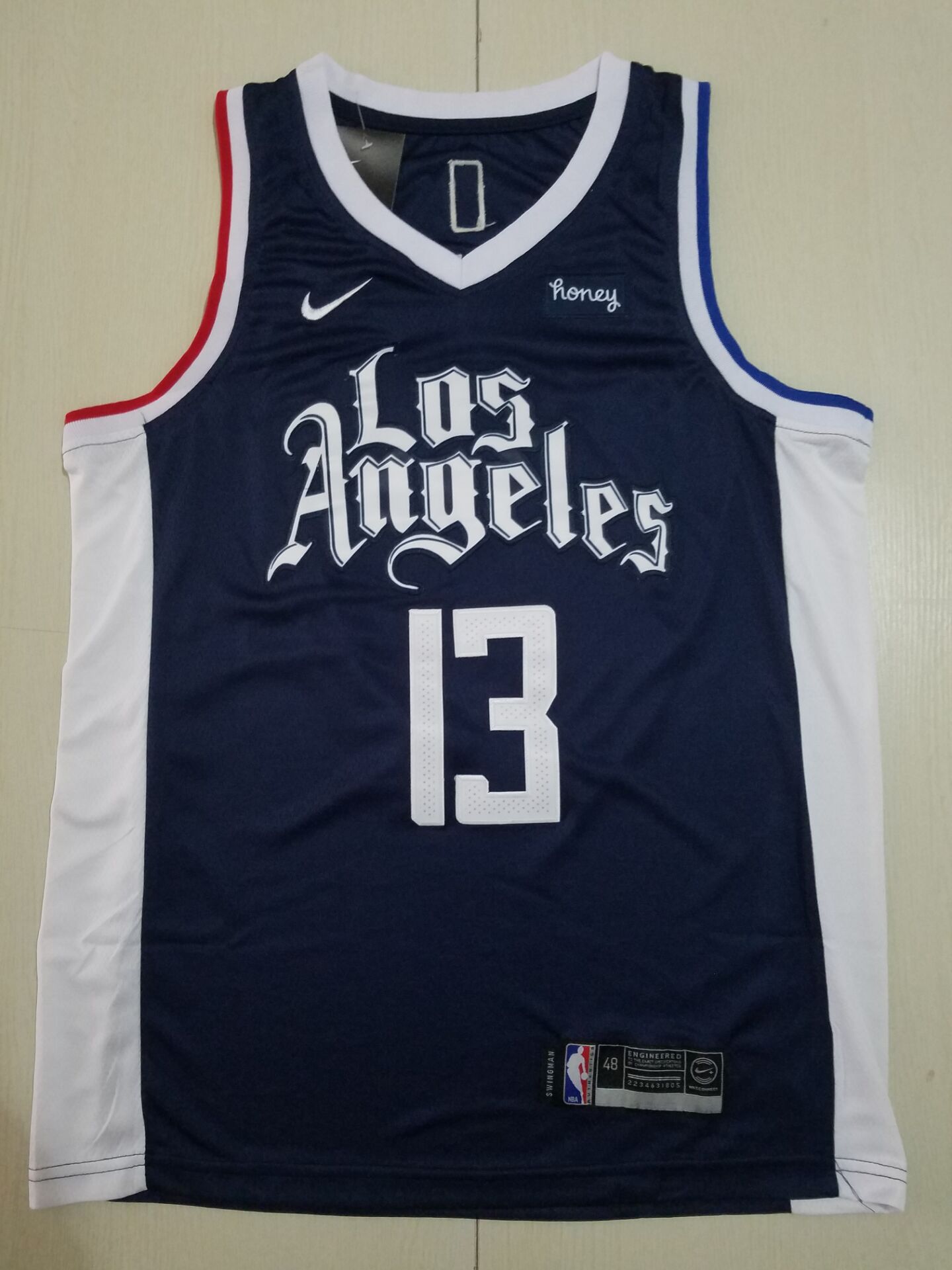 Men Los Angeles Clippers #13 George blue City Edition Game Nike NBA Jerseys-0